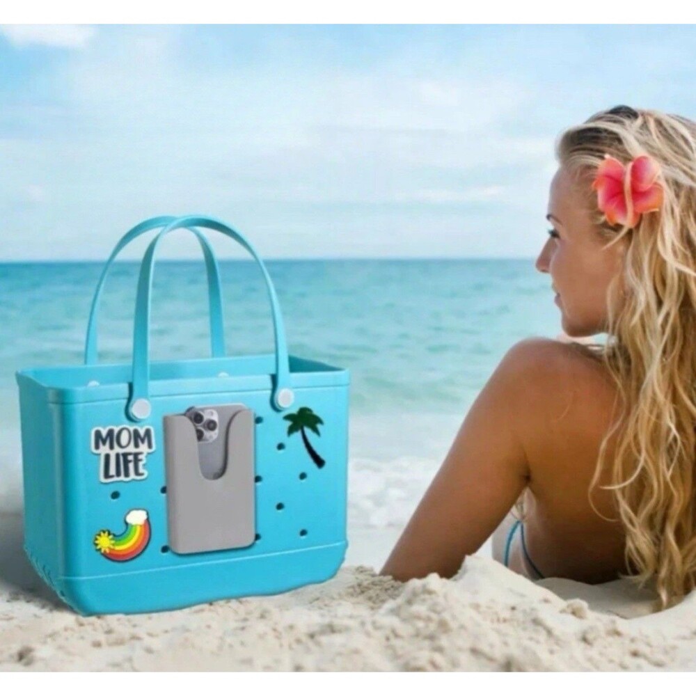 Silicone Phone Holder for Bogg Bag, Bag Charms Compatible with Bogg Bag Gray NWT